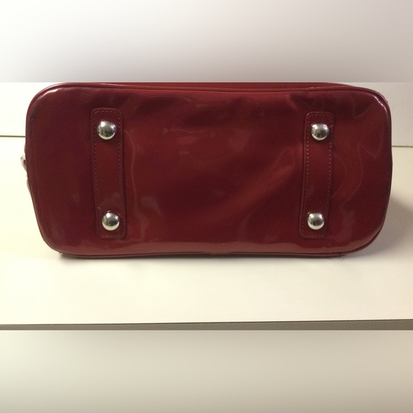 Loungefly Hello Kitty Quilted Faux Patent Leather Dome Satchel - Picture 8 of 15